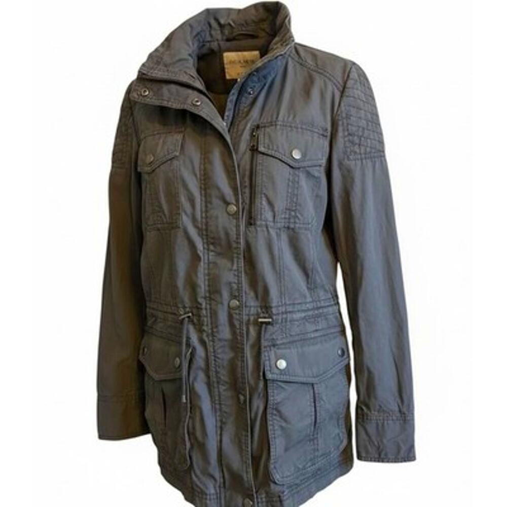 Banana Republic Military Field Quilted Jacket Chore Coat Safari 100% Cotton M